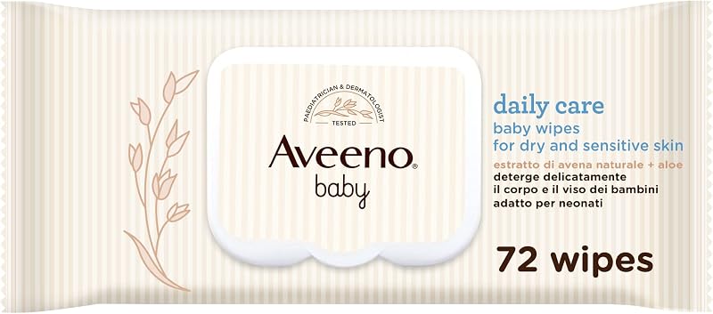 Daily Care Salviettine umidificate, Per pelli secche, 72 pezzi