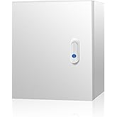 Outdoor Electrical Box 20 x 20 x 8''D NEMA 4X Enclosure Steel Box, Waterproof & Dustproof Outdoor/Indoor Lockable Electrical Junction Box, with Mounting Plate