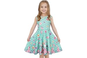 LaBeca Girls Dress Sleeveless Long Sleeve Kids Toddler Little Big Girl Unicorn Mermaid Casual Dresses