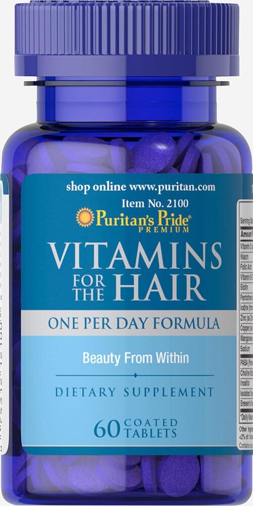 Vitamins for the Hair 60 Tablets. Puritan's Pride … . 1 und.: Amazon.co.uk:  Health & Personal Care