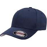 Flexfit Wooly Combed 6-Panel Structured Baseball Cap | Stretch Fitted | Wooly Combed, Mid-Profile Crown, Hard Buckram Front, Permacurv Visor, Bulk Packs Available
