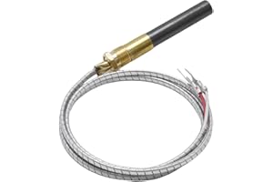 JUUDDENPARTS 1950-001 36" 750mv Thermopile Generator, Replacement for Pitco Southbend and Anets Gas Fireplace Water Heaters, 