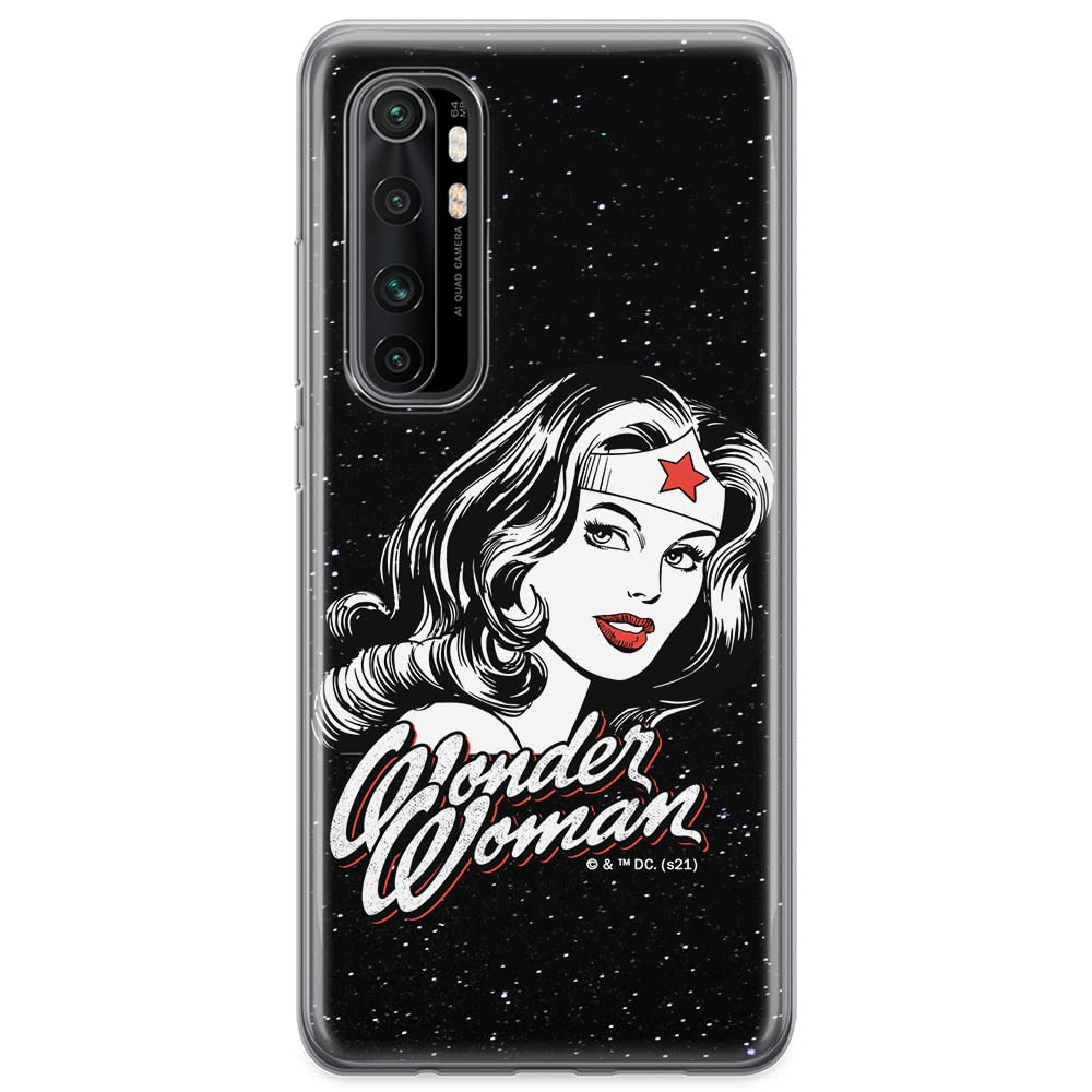 ERT GROUP mobile phone case for Xiaomi MI NOTE 10 Lite original and officially Licensed DC pattern Wonder Woman 023 optimally adapted to the shape of the mobile phone, case made of TPU
