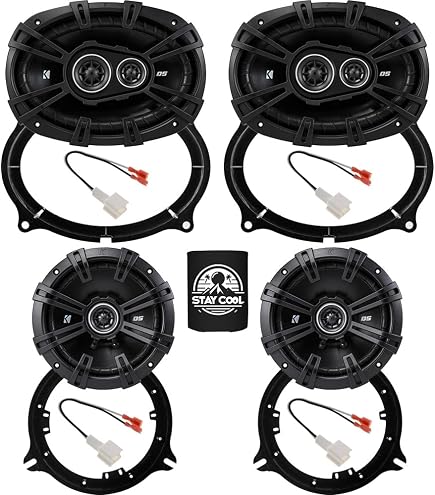4x Poneer 1500W MAX Power Total 5-Way 6x9 Car Audo Speaker 2-Pars