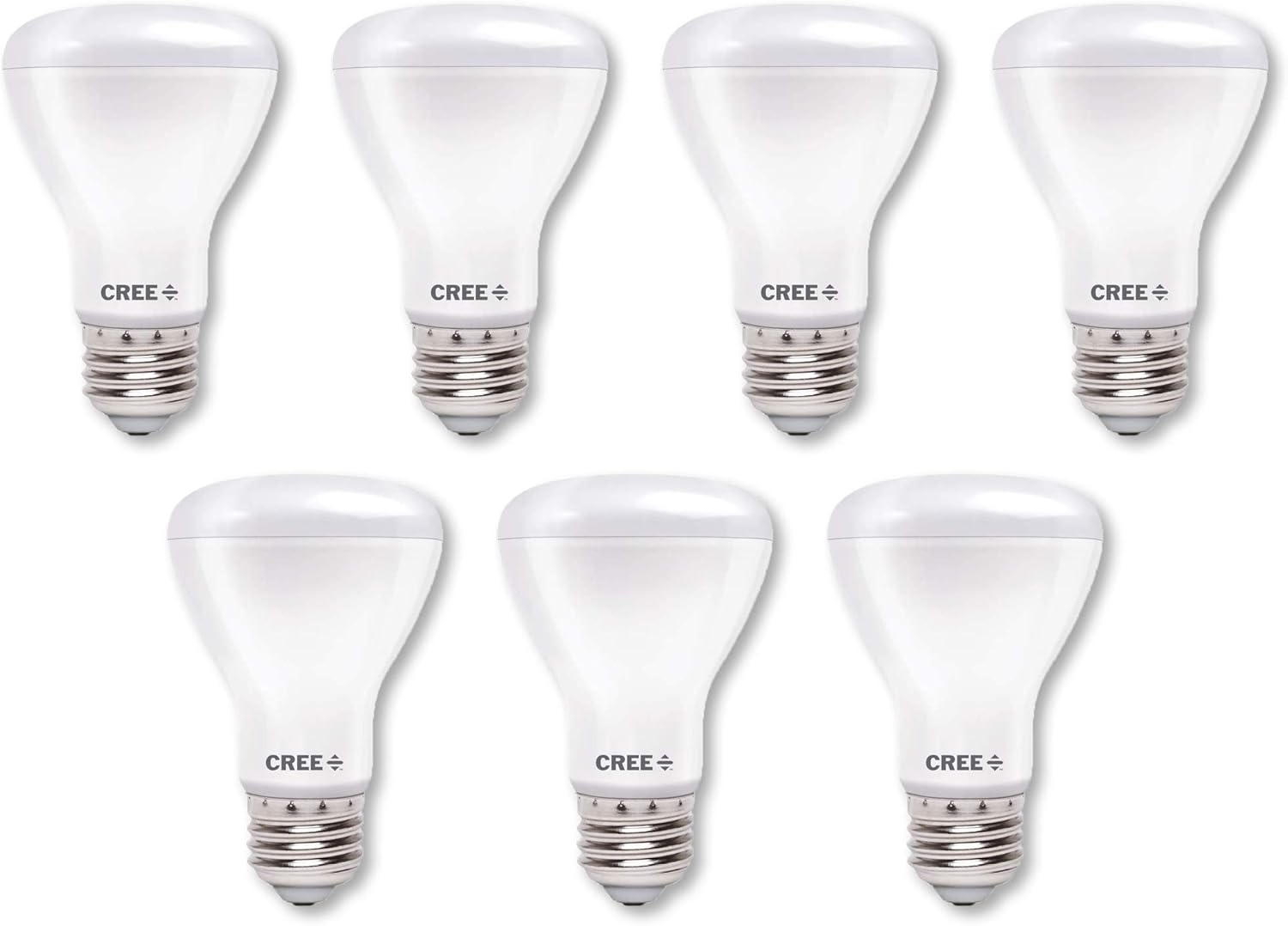 Cree Lighting, TR20-14050FLFH25-12DE26-1-11007S-D, R20 Indoor Flood 100W Equivalent LED Bulb, 1400 lumens, Dimmable, Daylight 5000K, 25,000 hour rated life, 90+ CRI | 7-Pack
