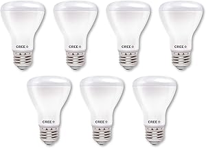 Cree Lighting, TR20-14050FLFH25-12DE26-1-11007S-D, R20 Indoor Flood 100W Equivalent LED Bulb, 1400 lumens, Dimmable, Daylight 5000K, 25,000 hour rated life, 90+ CRI | 7-Pack
