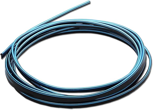 Amazon Zoooom 車 内装 アレンジ モール カラー 簡単 リム カスタマイズ カンタン 設置 取り付け 便利 Diy 隙間 インテリア ライン 5m メッキ 車内 アクセント ワンポイント ドレスアップ シンプル クール ブルー Zm Kasumo Bl モール