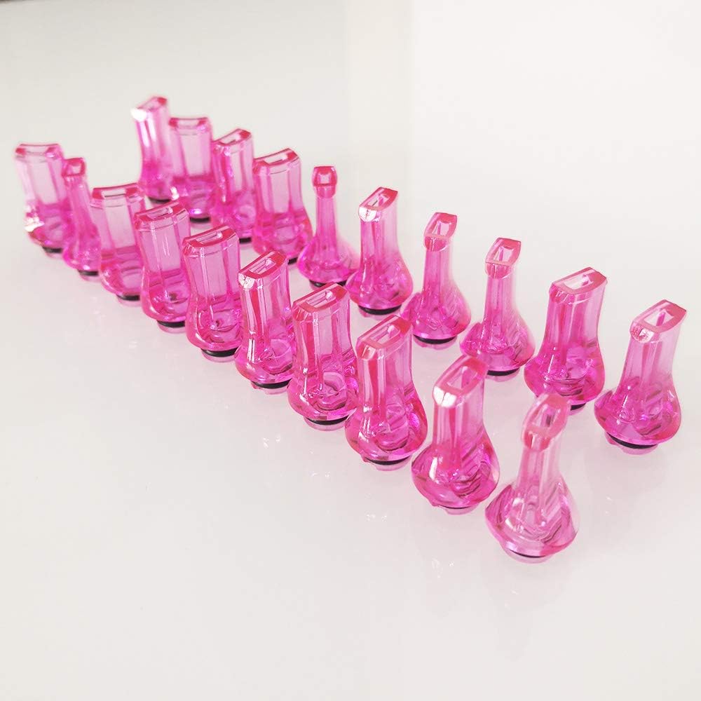 CESFONJER 20 Flat Plastic Tapered 510 drip Tips, 510 drip Tips 25mm Long - Image 4