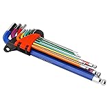 Mriuuod 9 PCS Allen Wrench Set, Cr-V Metric Hex Key