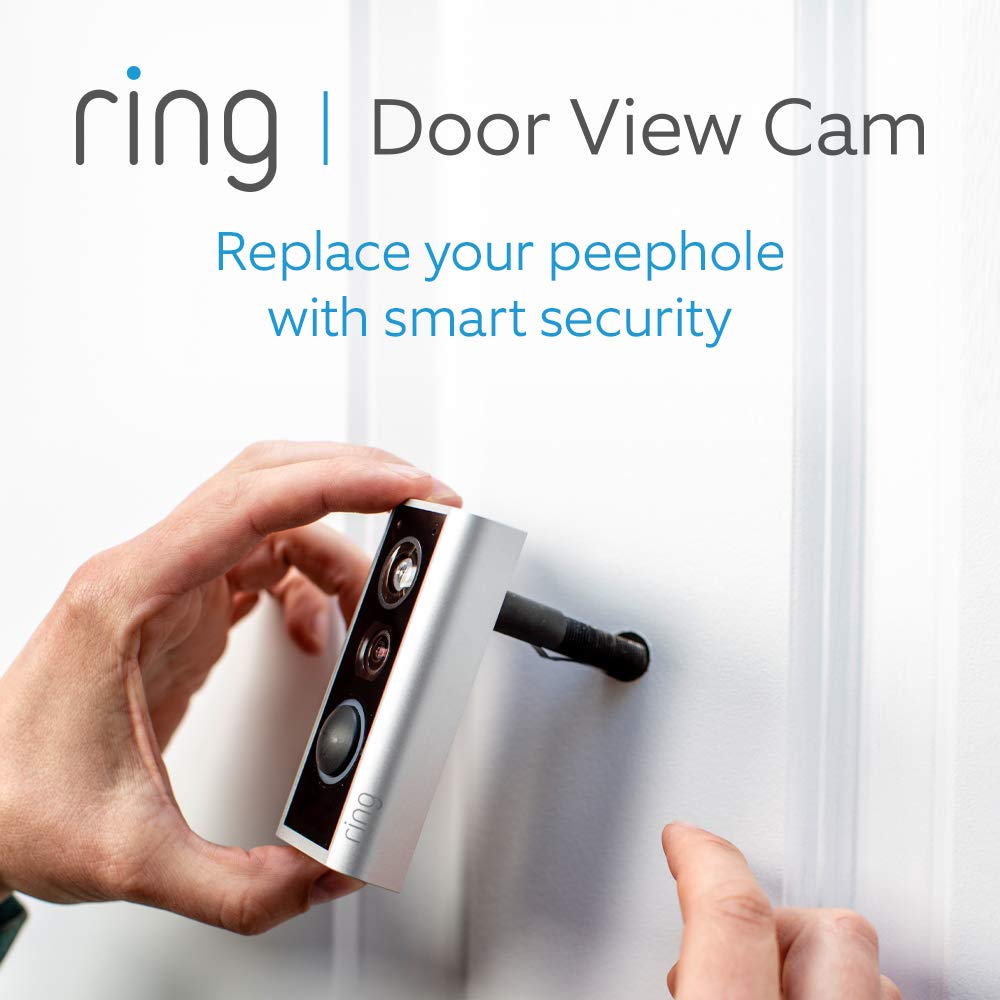 Ring Peephole Camera (Door View Cam), WHITE, 34-55mm