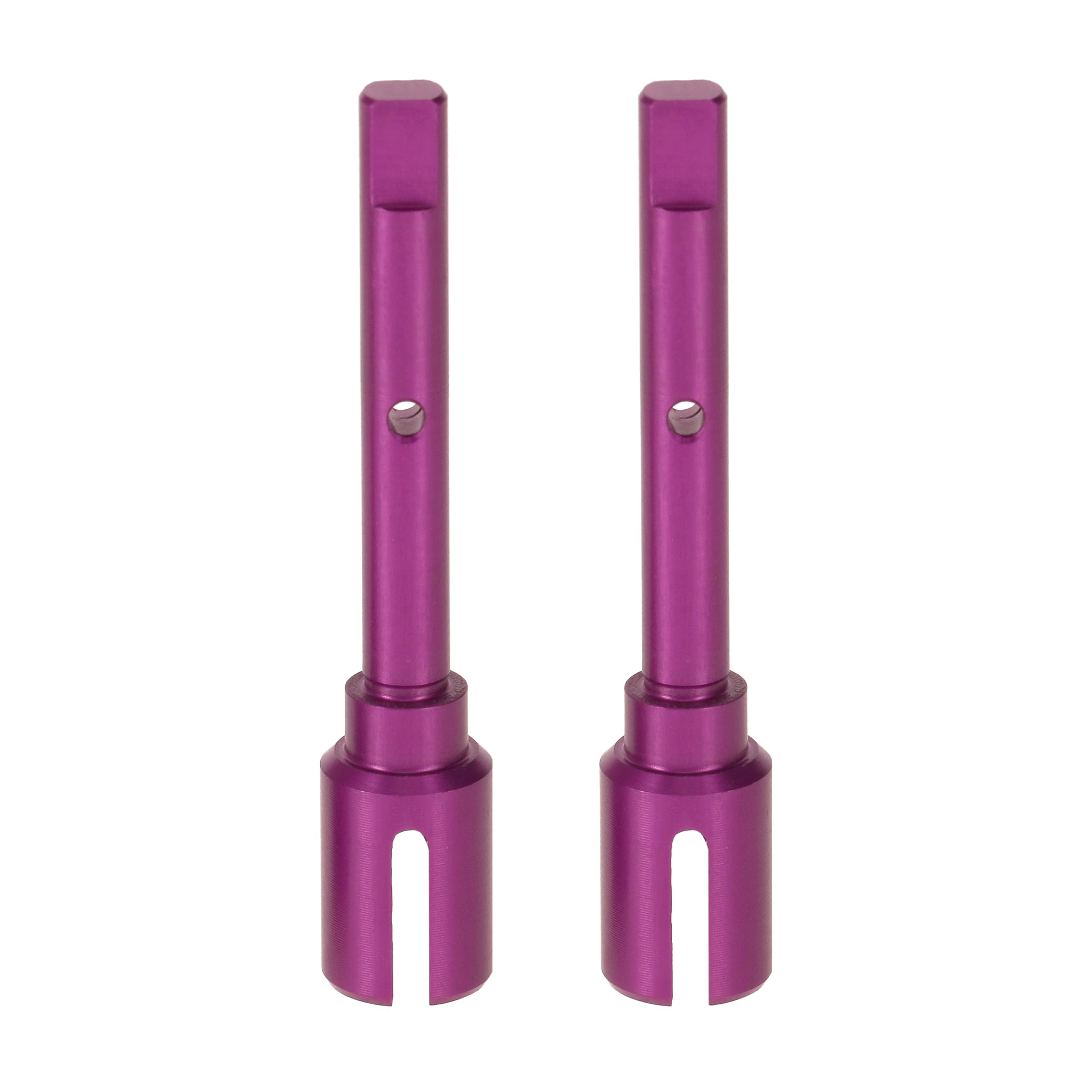 PrecisionGeek 54502 Aluminium Propeller Joint – Purple Anodised Replacement for Tamiya TT-02 TT02B TT02D TT02T – Upgraded Alloy Driveshaft Connector – Purple