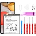 Qoutmcuy Galaxy A42 5G Battery，5100mAh EB-BA426ABY Replacement Battery for Samsung Galaxy A42 5G SM-A426U SM-A426U1 Galaxy A32 5G SM-A326U SM-A326U1 Galaxy A72 SM-A725F Battery Tool kits