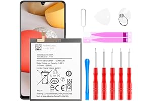 Qoutmcuy Galaxy A42 5G Battery，5100mAh EB-BA426ABY Replacement Battery for Samsung Galaxy A42 5G SM-A426U SM-A426U1 Galaxy A32 5G SM-A326U SM-A326U1 Galaxy A72 SM-A725F Battery Tool kits