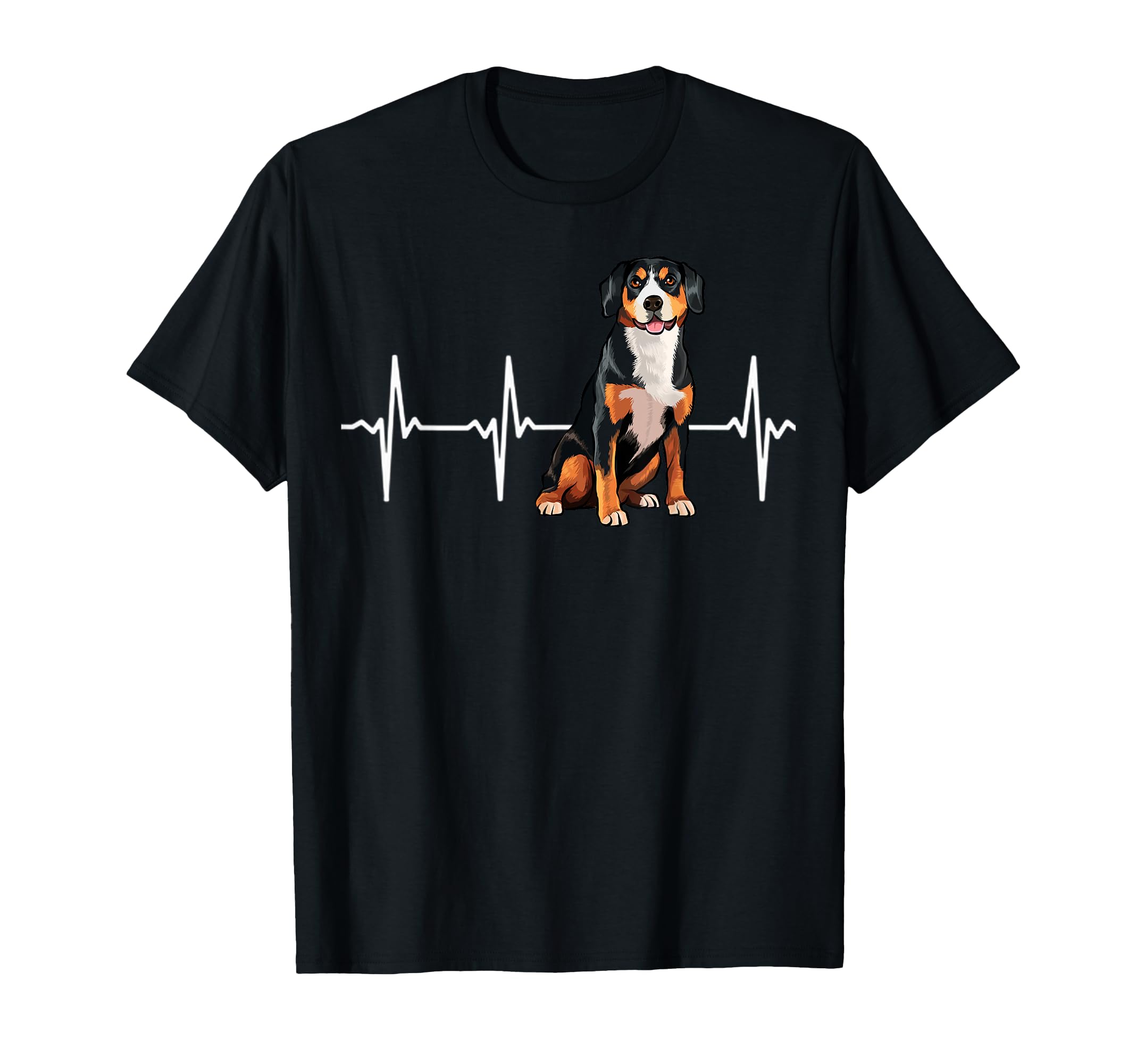 Entlebucher Mountain Dog Heartbeat Dog Lover T-Shirt