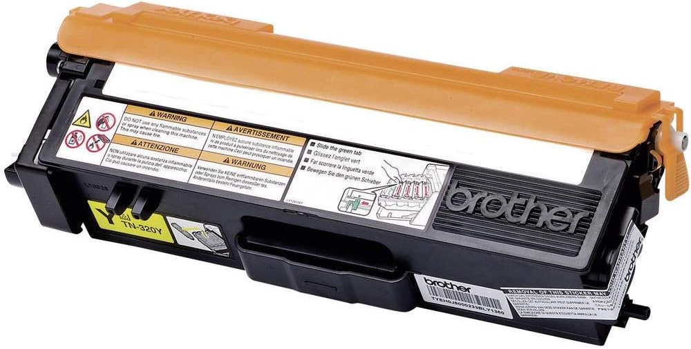 Brother TN320Y Yellow Toner Cartridge 1500 Pages Original OEM
