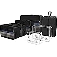 YAMIU Packing Cubes 7-Pcs Travel Organizer Accessories with Shoe Bag & 2 Toiletry Bags