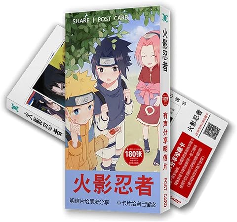 Amazon Bowinr 日本アニメグッズ 30枚のアニメポストカード 30枚のアニメロモカード 1枚のアニメステッカー付き アニメファン向け ポストカード 絵柄付はがき 文房具 オフィス用品