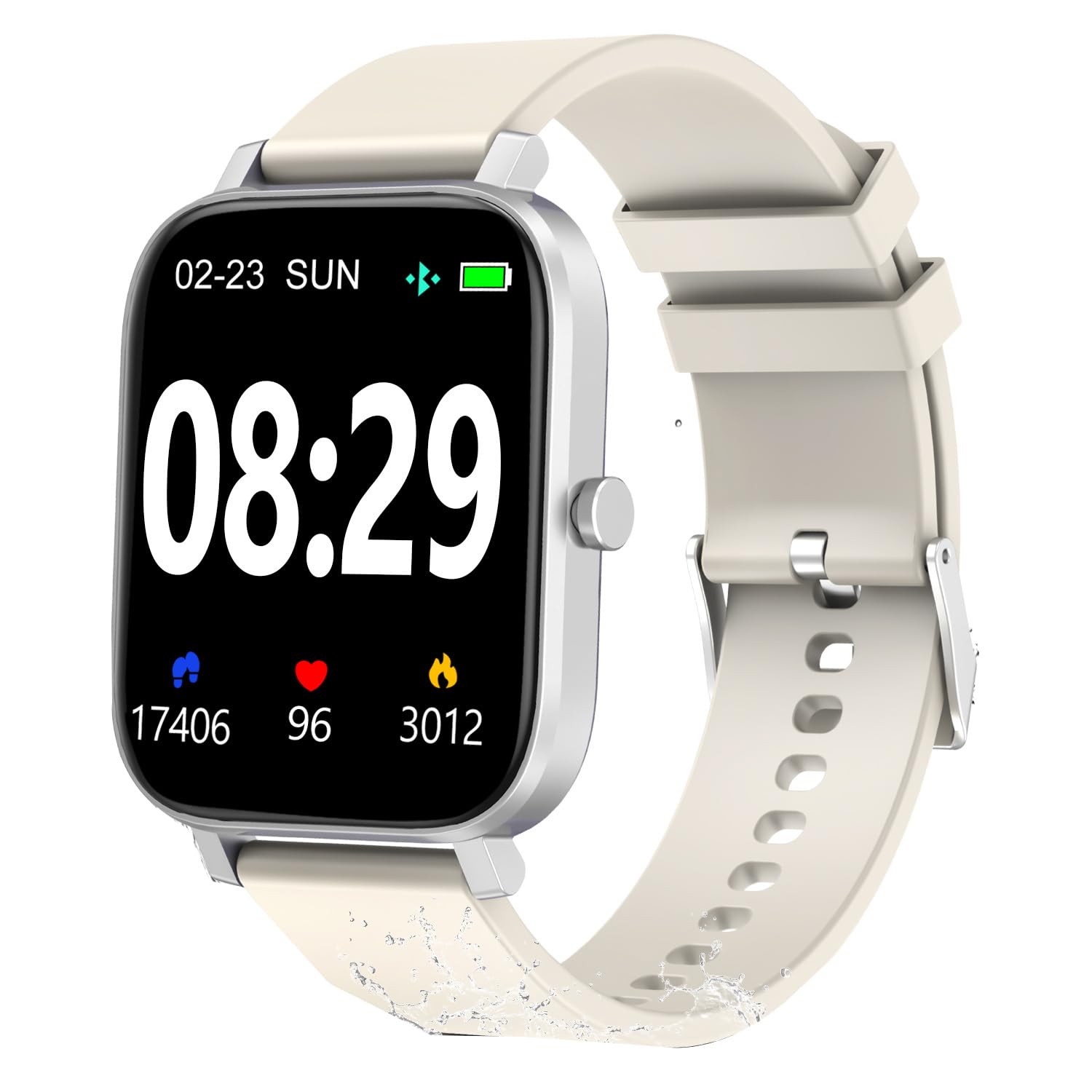 Photo 1 of Choiknbo Smart Fitness Tracker Watch with Heart Rate Monitor, Activity Tracker with Pedometer, Sleep Monitor, Calories & Step Counter, Waterproof Smart Watch for Women Men Fitness Watch for Sports
