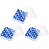 36PCS Cryo Tubes 5ml, Plastic Small vials with Screw caps Sample Tubes,PP Material ，with Silica Gel Gasket，Free from DNase, RNase, Human DNA (Pack of 3)