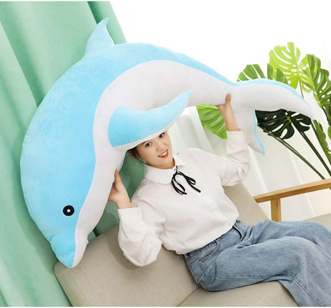 Amazon Co Jp イルカぬいぐるみ クール 抱きまくら 冷感 ひんやり クッション キャラクター ぬいぐるみ プレゼント 枕 まくら 可愛い 癒しグッズ かわいい 洗える 1cm リラックス カラー グッズ だきまくら 恐竜動物 サメ ホーム キッチン