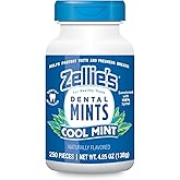 Zellie's | 100% Xylitol Cool Mint Breath Mints | No Aspartame, Gluten Free, Vegan & Kosher (250 Count - Pack of 1)