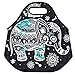 Lionkin8 Insulated Neoprene Lunch Bag Elephant Designer Reusable Tote Handbag Food Container for School Work Outdoor