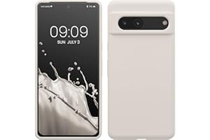 kwmobile Case Compatible with Google Pixel 7 Case - TPU Silicone Phone Cover with Soft Finish - White Matte