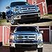 AUTOSAVER88 Headlight Assembly Compatible with 2009-2014 Ford F150 Pickup OE Direct Replacement Headlamp Chrome Housing Clear Lens with Chrome Trim