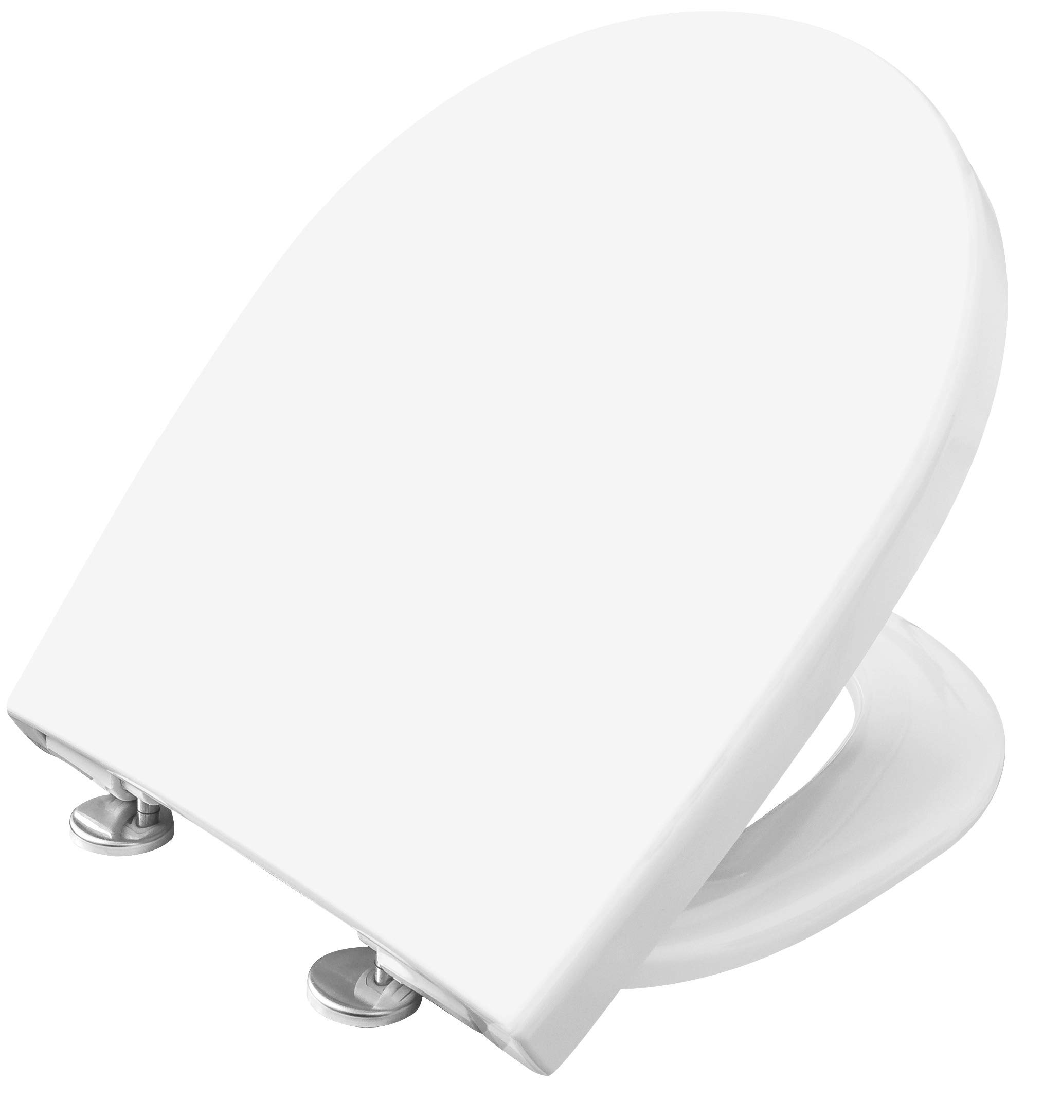Cornat Premium 6 Toilet Seat with Slow-Close Mechanism Removable for Easy Cleaning, German Engineering [Pack of 1 KSPREMSC600