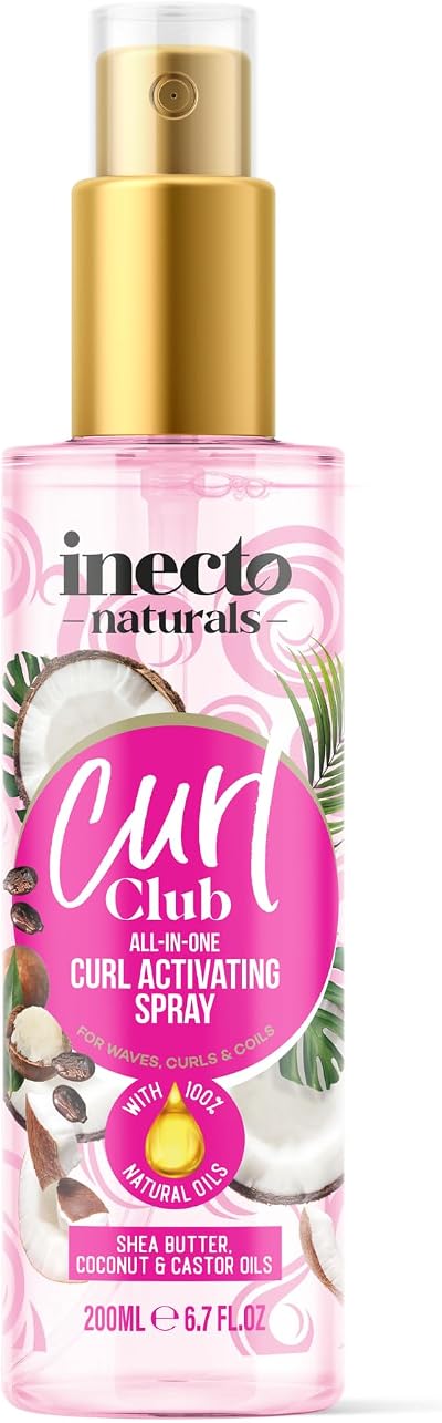 Inecto Curl Club All-In-One Curl Activating Spray 200ml Vegan Cruelty Free