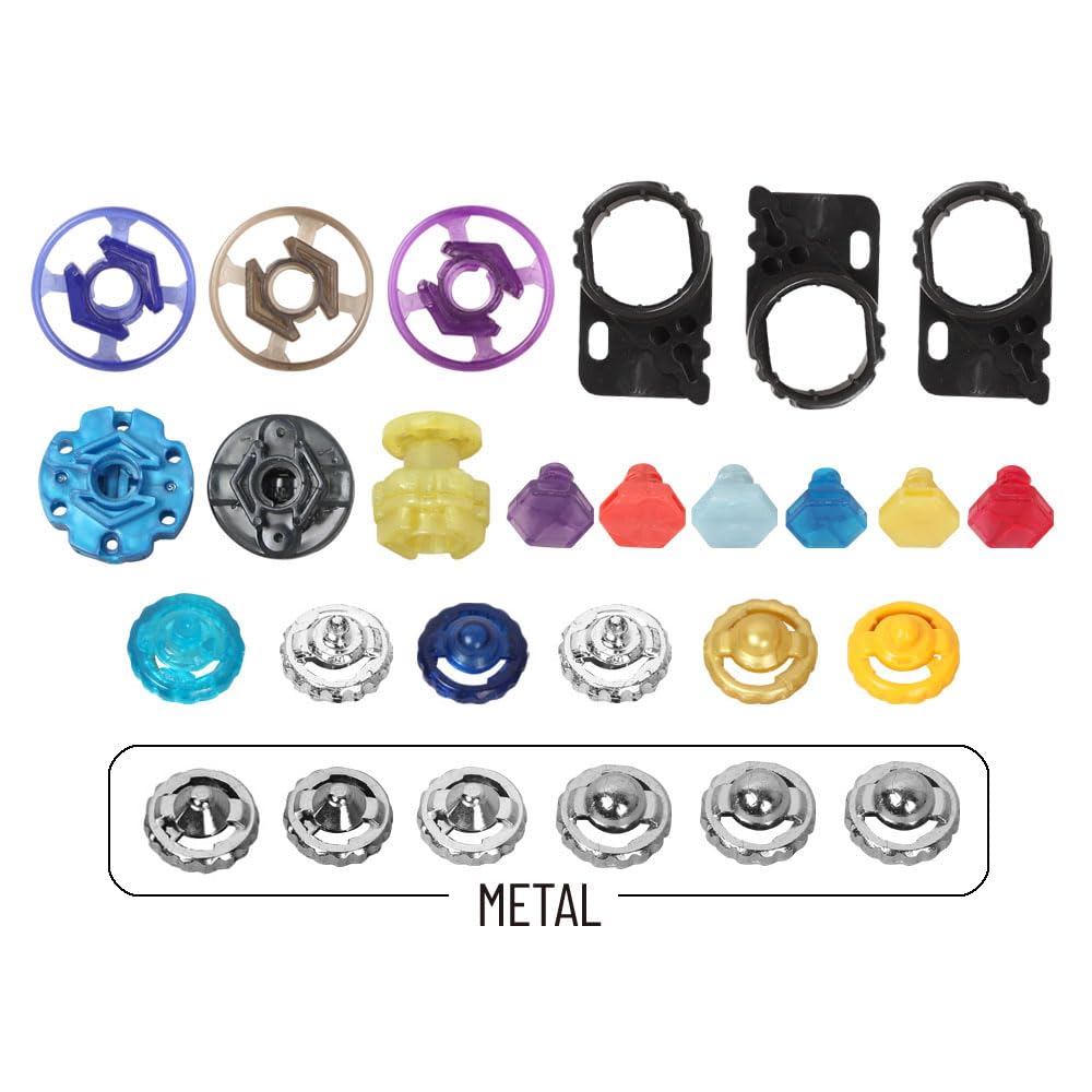 Photo 1 of 27 Pieces Bey Metal Fusion 4D Gyro Game Accessories Spinning top Toys Parts