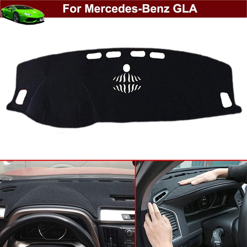 New 1pcs Black Non-Slip Dash Mat Dashboard Mat Dash Carpet Dash Covers Dashboard Cover Custom Fit for Mercedes-Benz GLA 2015 2016 2017 2018 2019 2020
