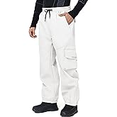YEEFINE Men's Snow Ski Pants Insulated Womens Cargo Snowboard Pants Baggy Waterproof Winter Outdoor