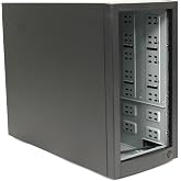 DupliM External 7-Bay Duplicator Case Enclosure Tower for DVD CD Blu-ray HDD USB - Includes UL Power Supply