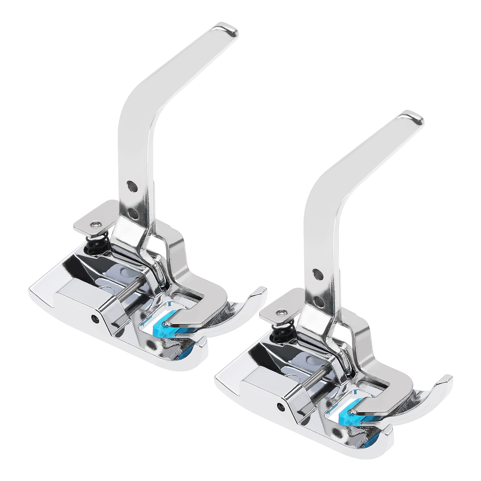 OTOTEC 2PCS Low Shank Snap-on Tricot Foot Knitting Presser Foot Compatible with Alfa, Singer, Brother, Silvercrest & More - Metal, Ideal for Stretch Materials & Knits