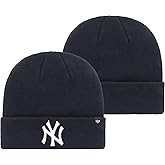'47 MLB Unisex-Adult Primary Logo Cuffed Knit Primary Logo Team Color Beanie Hat Cold Weather Hat, One Size