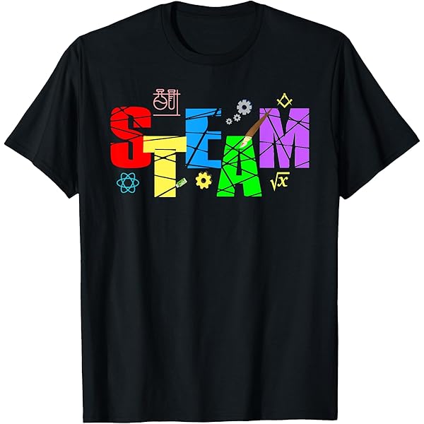 Amazon.com: STEAM Symbols Shirt STEM Science Engineering ART