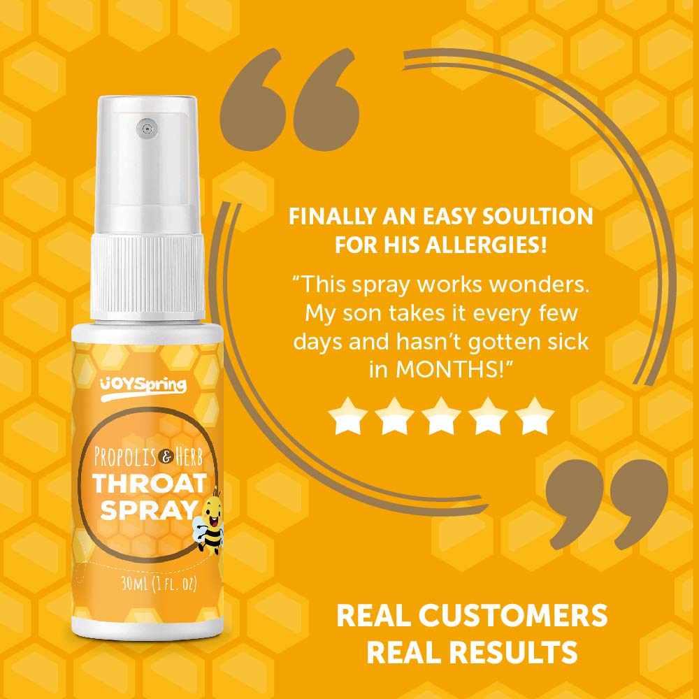 Bee Propolis Throat Spray for Kids Childrens Sore Throat Spray