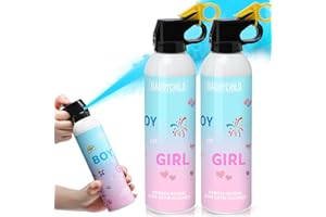DADDYCHILD Gender Reveal Fire Extinguisher, Gender Reveal Color Smoke Powder Spray, 2 Pcs Blue Blaster for Boys, Blue Smoke Suitable for Party, 100% Biodegradable Party Supplies