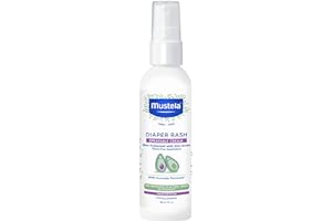 Mustela Baby Diaper Rash Cream Spray – Touch-Free protectant with Zinc Oxide & Natural Avocado - Treats, Soothes and Prevents Diaper Rash- Fragrance-Free - 3 fl. oz