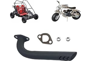 QYMOTO CT200U Exhaust Pipe Header Straight Pipe for Coleman CT200U, CT200U-ex, BT200X Mini Bike and KT196 Go Kart