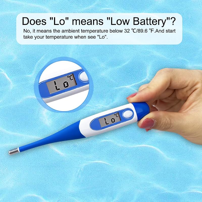 Flexibles digitales Thermometer für Erwachsene und Kinder, Mund- und Unterarmthermometer, wasserdichtes medizinisches Thermometer