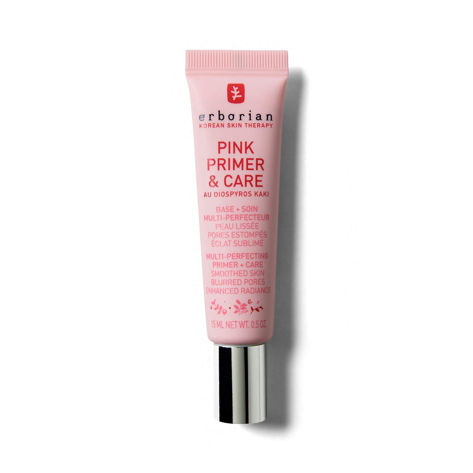 Erborian - Pink Primer & Care - 2-in-1 Radiant and Hydrating Smoothing Makeup Base - Helps Makeup Last and Apply - Korean Skincare - 15 ml