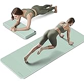 PAIDU Foldable Fitness Yoga Mat | 2/5" (10MM) Extra Thick | SGS Certified Non-Slip TPE | 75x26" Extra Long-Wide | Portable & Easy Store | for Yoga, Pilates, Home Gym & Full-Body Workouts