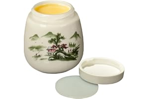 Coddled Egg Cups | 220ml Ceramic Eggs Coddler | Vintage Chawanmushi Coddle Eggs Cups Sets with Lids | Steamed Egg Dish Cooker