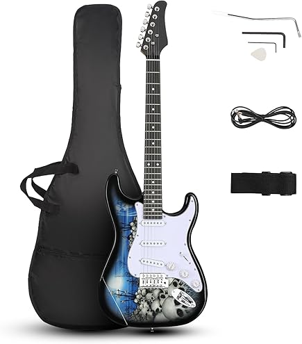 Amazon.com: 6 String Electric Guitar Beginner Kit, Lightning Style