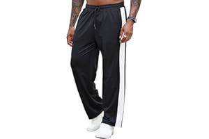 Rela Bota Mens Sweatpants Lightweight Oversized Athletic Jogger Pants with Drawstring and Zip Pockets