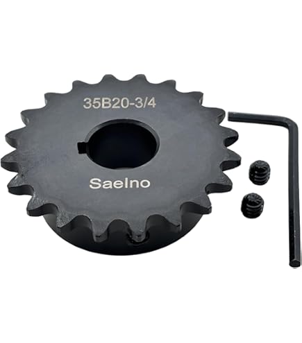 Repuesto Transmisión Cadena 35b10 Piñón Para Cadena De Rodillos #35 Tipo B, 10 Dientes, 3/8 De Diámetro - Marca Jeremywell Piñón Tipo B Cadena