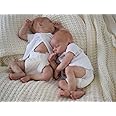 iCradle Reborn Baby Dolls Silicone Full Body 18 Inch Twins Newborn Baby Girls Alive Dolls Real Life Baby Dolls Cute Face with Outfit & Accessories for Age 3+