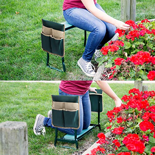 Pure Garden 50LG5096 Gardening Kneeling BenchFoldable Foam Pad Stool